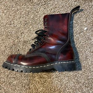 Vintage Gripfast Oxblood Made in England 10 eye combat boot